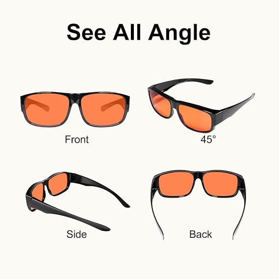 Blue Light Filtering Glasses - Powerful Professional Filter, Prevents Gaming-Related Fatigue, Glare, and Eye Strain Square