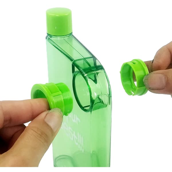 420ML Vandflaske Kop Kold Juice Med Bærbar Udendørs til Sommer Elegant Sofistikeret Sort Black