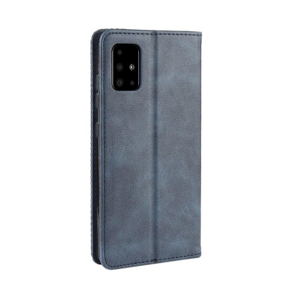Bofink Vintage läder Samsung Galaxy A51 fodral - Blå Blå