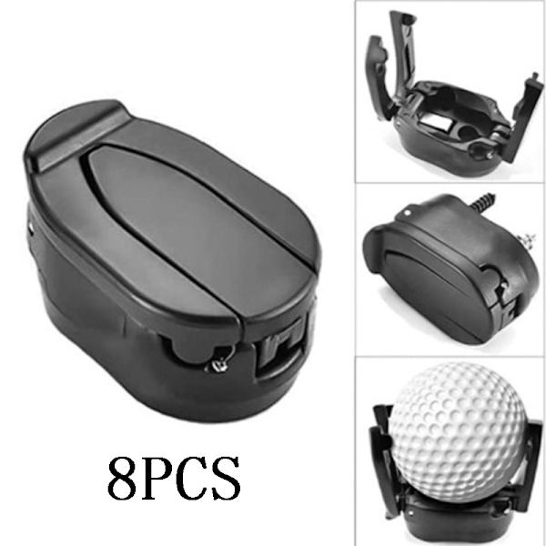 8-pack golfbollplockare, minigolfbollplockare, hopfällbar minigolfbollplockare, gripare i plast för golfbollar