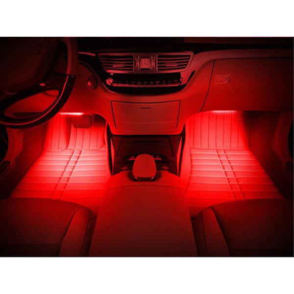 BA9S Led med 5st SMD5050 chip 2-pack T4W styling SilverGrey Röda 2-pack
