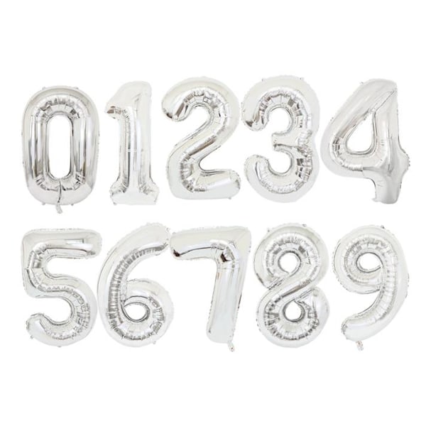 90CM SIFFERBALLONG GULD och Silver METALLIC Gold Guld-4 Gold Guld-4