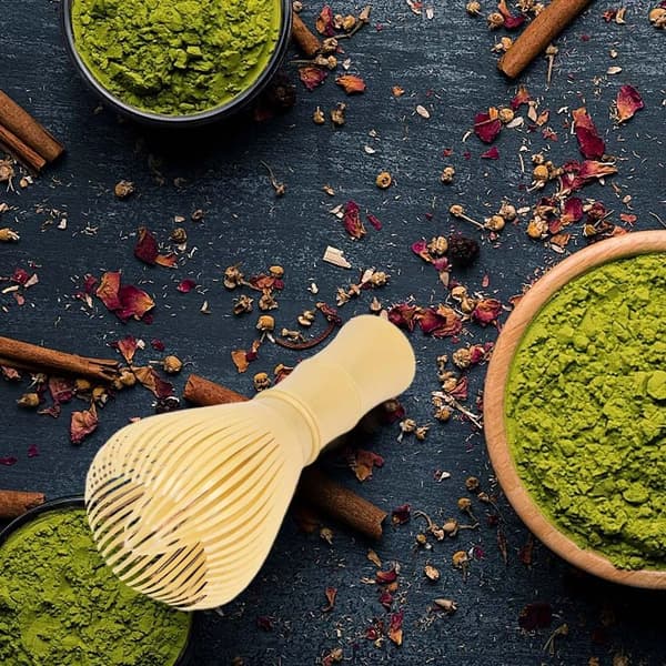 1-pakke PP Tradisjonell Matcha Blender Børsteverktøy