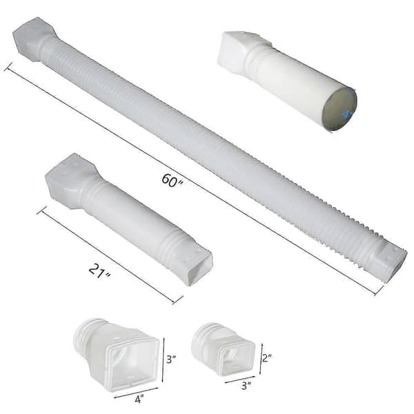 1 pc Flexible Downspout Extender, Downspout Extender Diverter Extendable From 53 To 152 cm