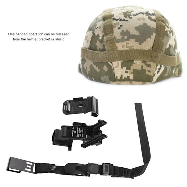 NVG-hjälmfäste i aluminiumlegering, fäste för hjälm med mörkerseende, MICH-fäste + dragrep + tipp