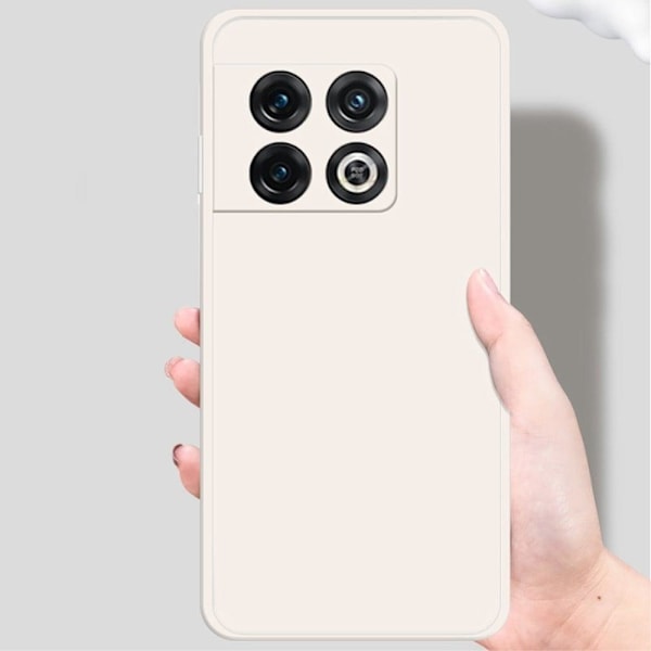 Avfasat gummerat droppskydd för OnePlus 10 Pro - Röd Röd