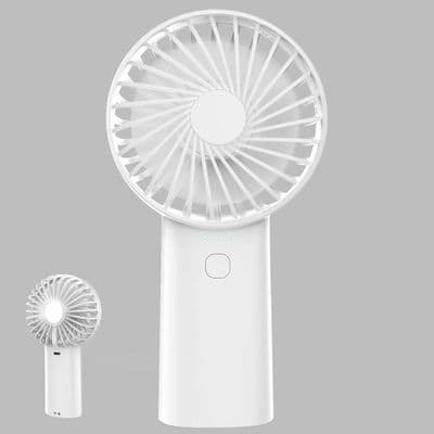 Portable Fan - XVX - 3 Speeds - 2400 mAh Battery - USB Rechargeable - Flashlight