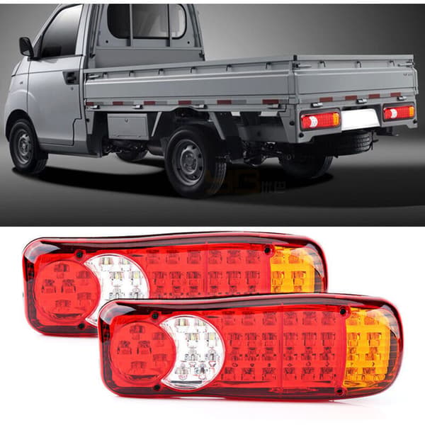 dele af 12V 46 LED baglygte til bil, lastbil, varevogn, bremselys, indikator, osv.