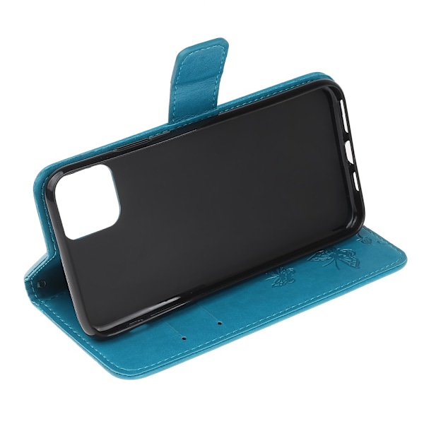 Läderfodral Fjärilar iPhone 11 Blå