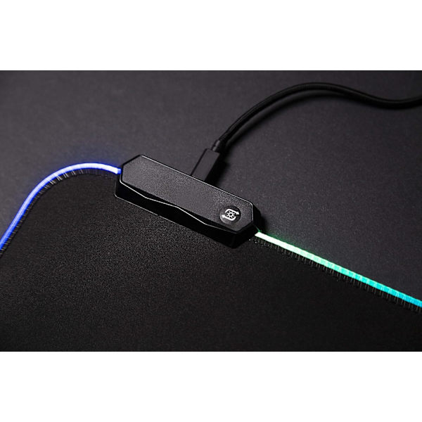 Stor spelmusmatta, RGB LED-förlängd tangentbordsmatta