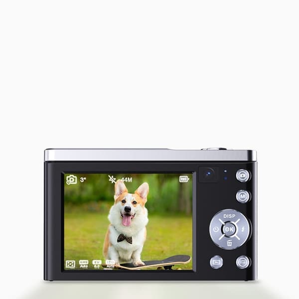 5K digitalkamera med 5x optisk zoom og anti-shake-stabilisering