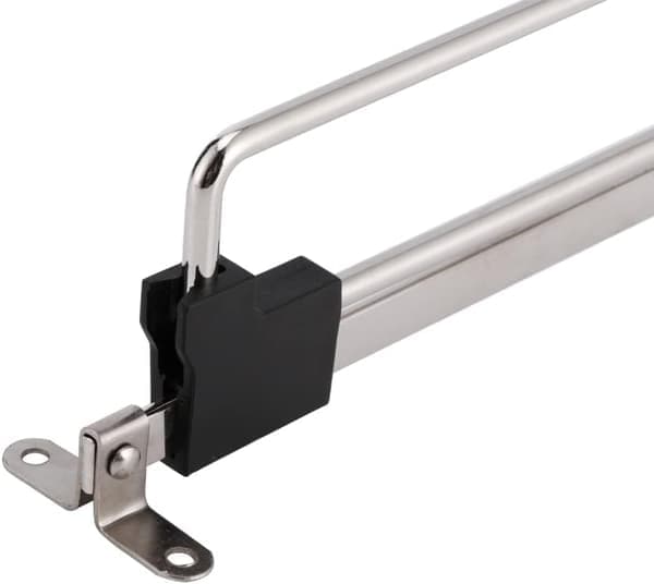 Extendable clothes rail clothes storage; can be extended up to 30 cm.