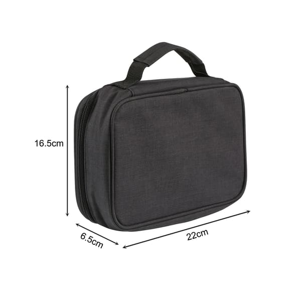 Travel-Friendly Organizer for Office Supplies, Double Layer Padded Case with Zipper for Easy Access to 72 Compartments, Practical Design For