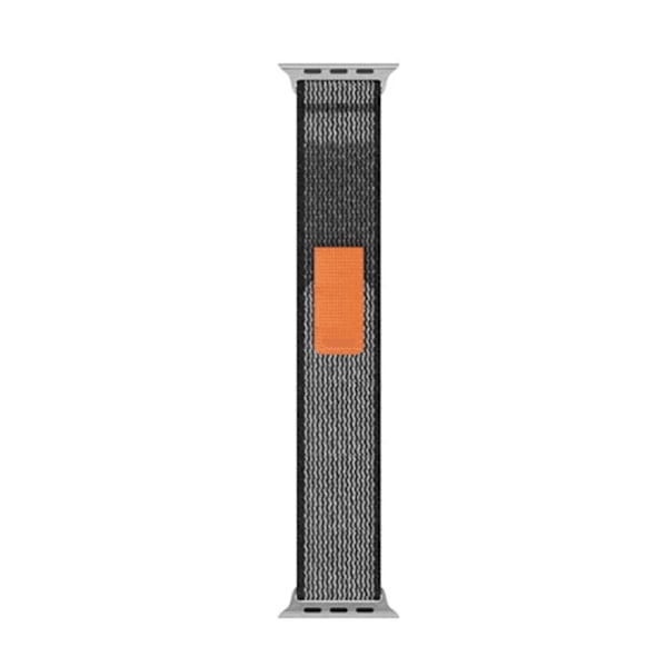 Armband Trail-Band Apple Watch 42mm/44mm/45mm/49mm - Hållbar & Komfort Svart / Orange Svart / Orange