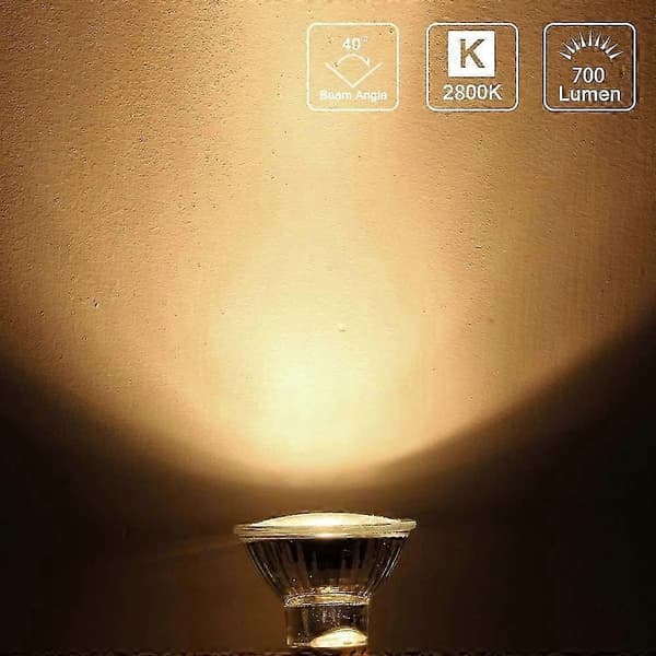2025 GU10 50W Halogen Bulb, 8-pack GU10 Halogen Spotlight, 220V, 2800K Warm White, Dimmable GU10 Halogen Bulb_Super Gift