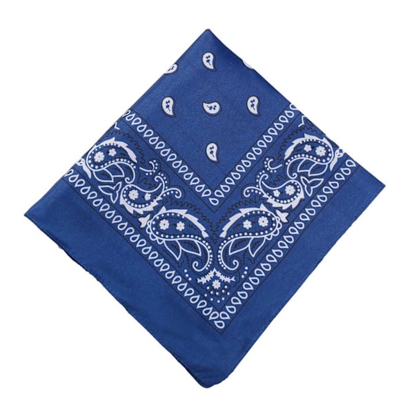 Bandana Scarf Sjal Snusnäsduk Paisleymönster Mörk Blå blå