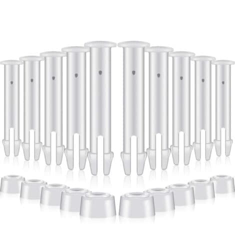 12-pack plaststift för Intex runda metallramspooler – Reservdelar för poolfogar (6 cm / 2,36 tum)