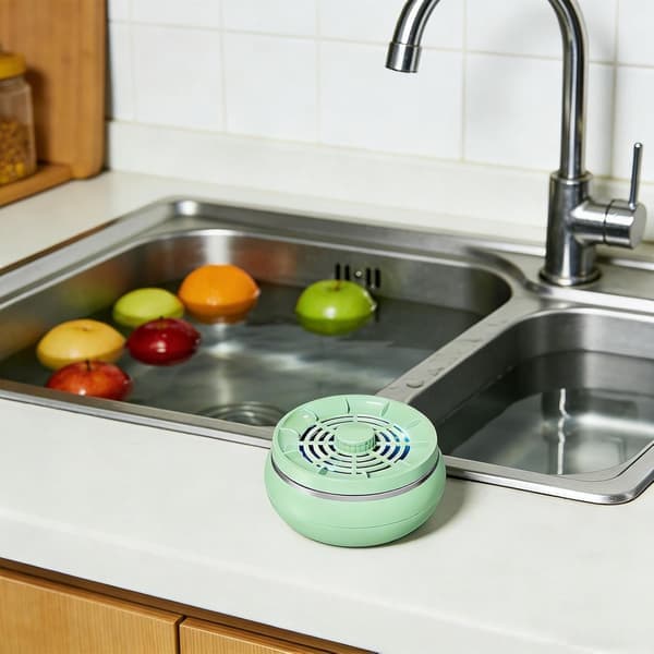 Portable Food Cleaning Machine, Fruit and Vegetable Purifier, 4-Mode Multifunctional Washer, Compact Kitchen Cleaner for Meat, Seafood, Grains