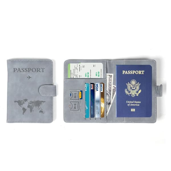 RFID-blokerende pasetui Grey