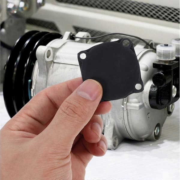 2 PCS Air Compressor Switch Pad Rubber Seals Turtle-shaped Cushion DIY Cutting Air Compressor Cylinder Head Rubber Seal Washers Black Black 4.20X4.00X0.20CM