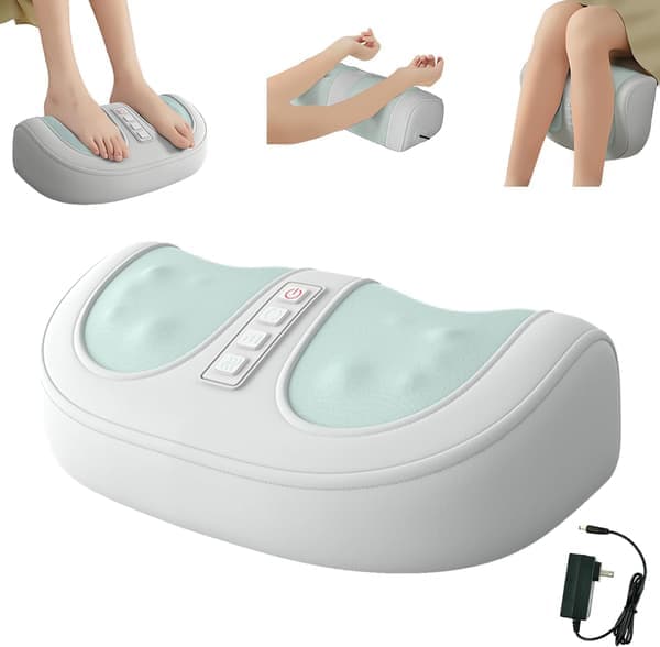 This massager has massage rollers and a constant temperature function, making it suitable for relieving foot pain at home or in the office.