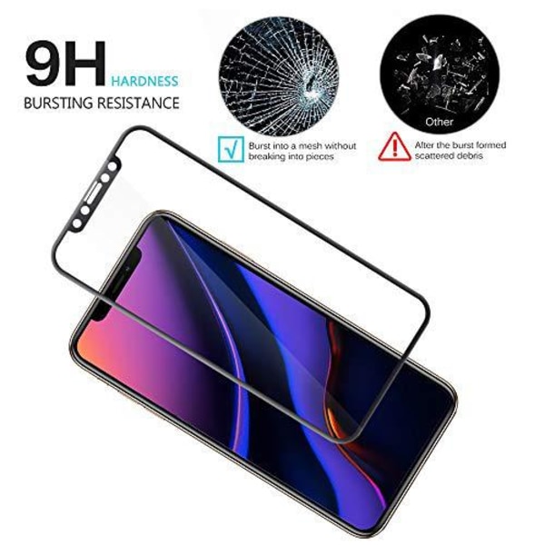 2 st full täckning  iPhone 11 pro max / iPhone Xs max-skärmskydd