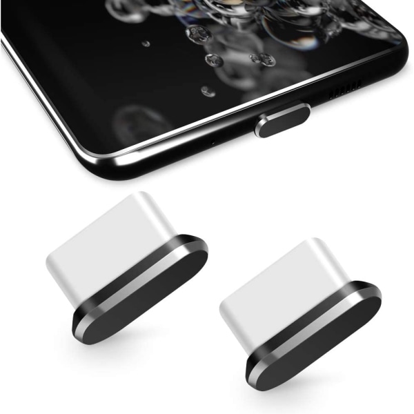 2-pack Type-C dammskydd, USB C-port dammskydd, dammskydd för Type-C