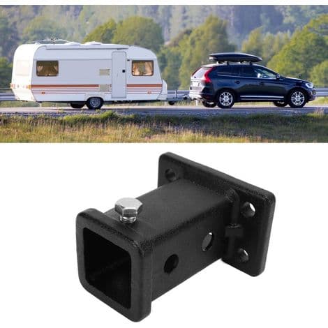 2-inch Trailer Hitch Receiver Adapter - Cast Steel - Compatible with Standard Hitches - Quick Installation Without Modification
