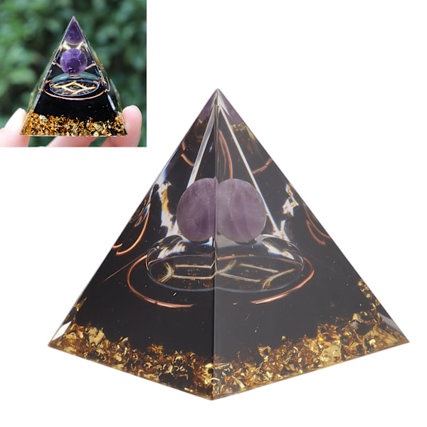 5 cm Orgonitpyramid för positiv energihelande Kristallpyramid Meditation Orgonitpyramid Chakra Zodiak Energikälla Tvillingarna