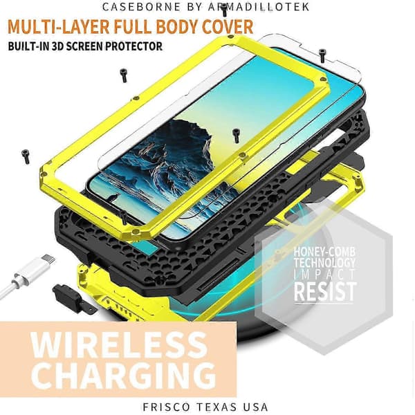 For Galaxy S22 5G R-JUST Sliding Camera Metal + Silicone Holder Phone Case