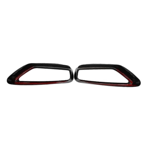 Reservedele til to blanke sorte udstødningsrør endestykker til BMW 5-serie G30 G38 (2018-2021 modeller).