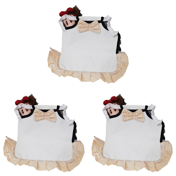 3PCS Kycklingsadel, Remmar Hönsförkläde för Fjäderfä Ryggvingeskydd