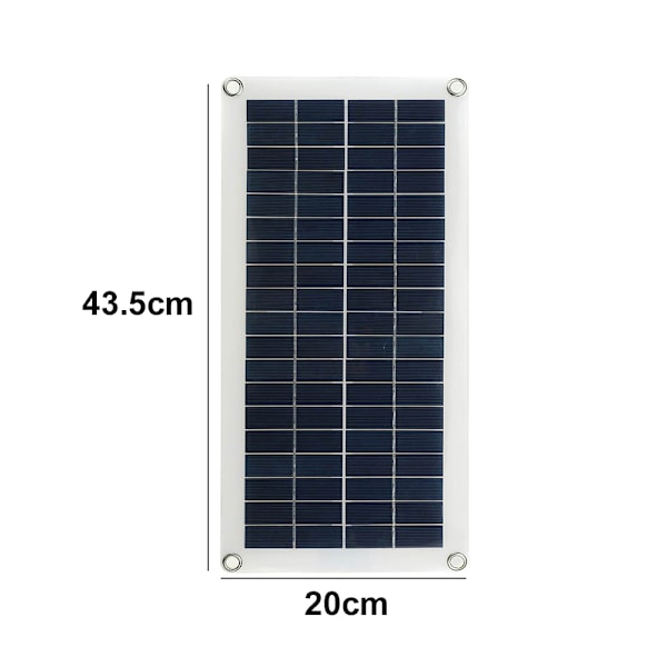 Solpanel Kit 10W 18V Polykristallint kisel dubbla utgång solpanel för telefon sportkameror bil