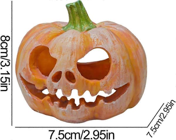 Græskar Akvariepynt | Efterårs Akvariedekoration | Halloween Akvariedekorationer