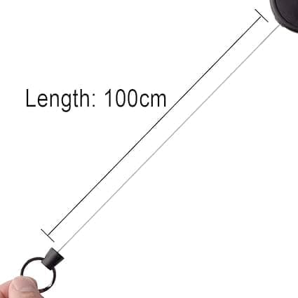 Nyckelring med 99 cm ståltråd