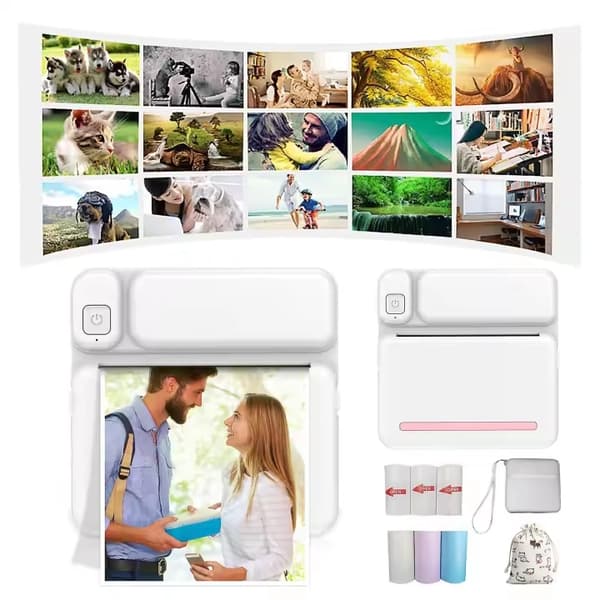 Bluetooth 57mm Mini Trådløs POS Termisk Fotoprinter til Android og iOS Mobiltelefoner