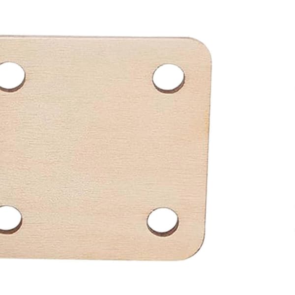 Trævævekort, sæt med vævekort til vævning, 5x5 cm, håndlavede trævævekort 12 Pieces