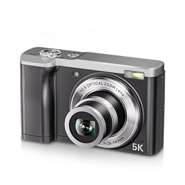 5K digitalkamera med 5x optisk zoom og anti-shake-stabilisering