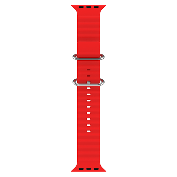 Apple Watch 42/44/45/49 mm Armband Ocean Wave Röd