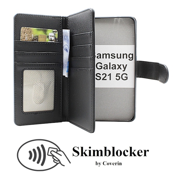 Skimblocker Samsung Galaxy S21 5G XL Plånboksfodral