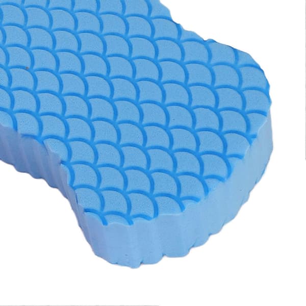 Sæt med 2 eksfolierende 3D badesvampe, bløde og meget holdbare, genanvendelige, til voksne og børn