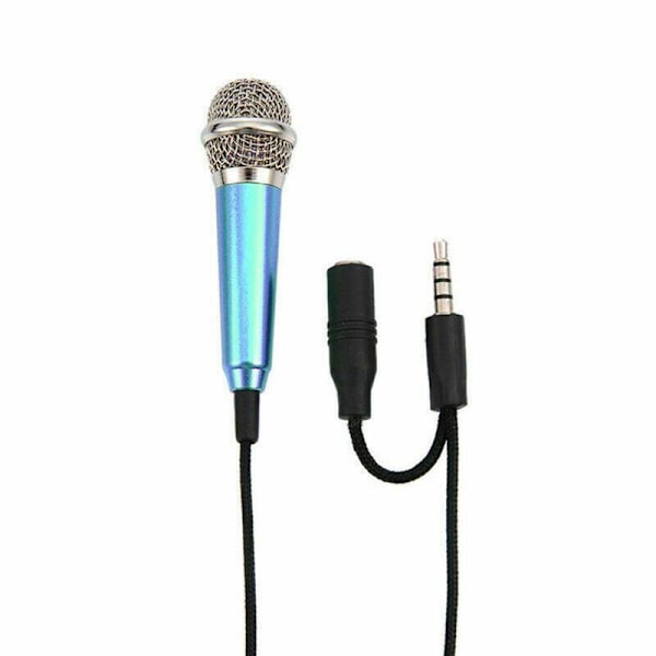 Mini-mikrofon, bärbar vokal-/instrumentmikrofon för mobil blue One-size