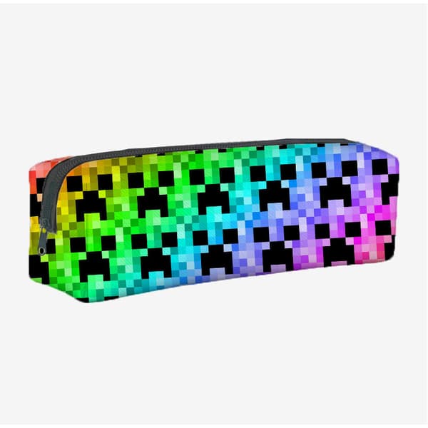 Nya Minecraft speltillbehör elev skolväska stor kapacitet elev pennfodral med dragkedja mönster 5 pattern 5