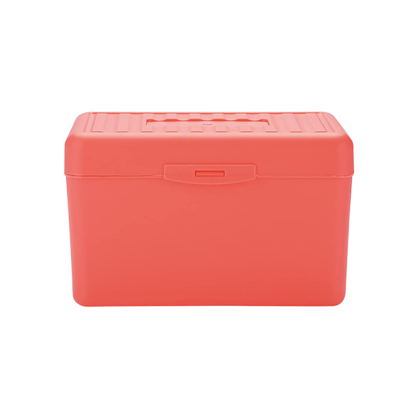 Stapelbar Flip Top 3 x 5 Index Card Box Holder, Card Capacity Box, Desktop förvaringslåda 14,5*8,5*9cm
