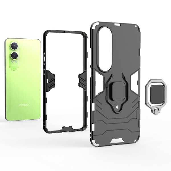 SKALO OnePlus Nord CE4 Lite 5G Armor Hybrid Metallring skal - Sv Svart