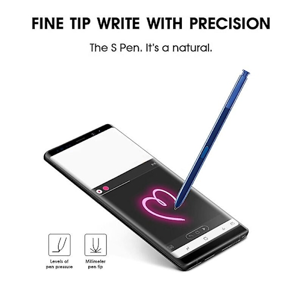 Active Stylus S Pen Ersättning för pekskärm S-penna för Samsung Galaxy Note 8 Grey Grey