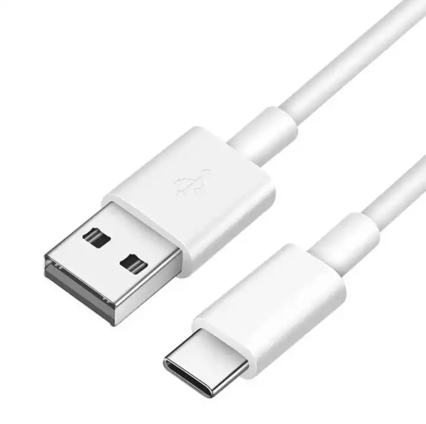 Lader til Samsung S22 - 1 METER - HVIT hvit white