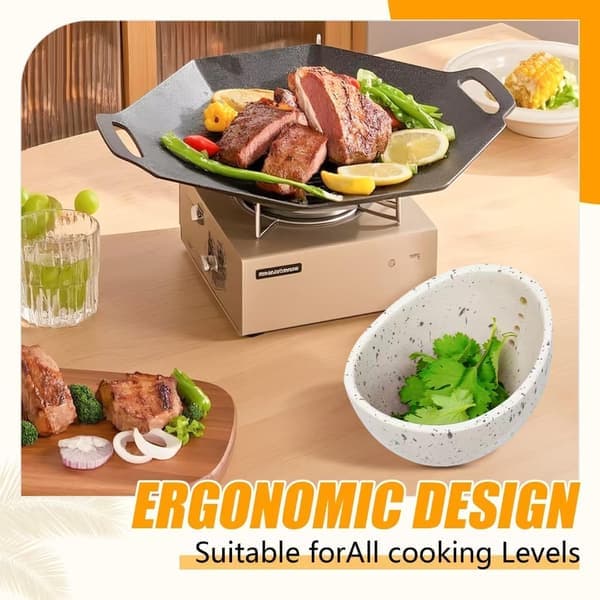 New 2026 Handmade Ceramic Herb Stripping Bowl - Herb Stripper Bowl, Efficient Herb Stripping Cup (for Salads and Cooking), Ceramic Kitchen Utensil