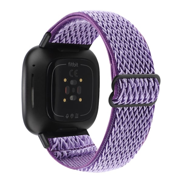 Vävd Nylonarmband Fitbit Versa 3/Sense Lila