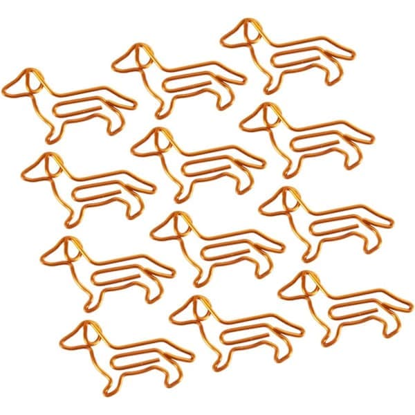 50 st gem djur taxformade bokmärken (orange)